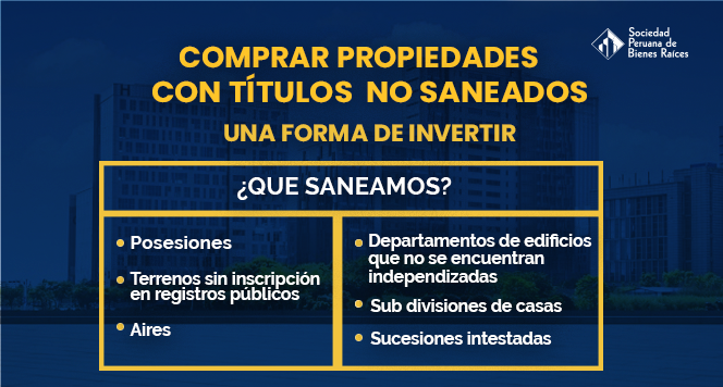 Comprar propiedades con titulos no saneados